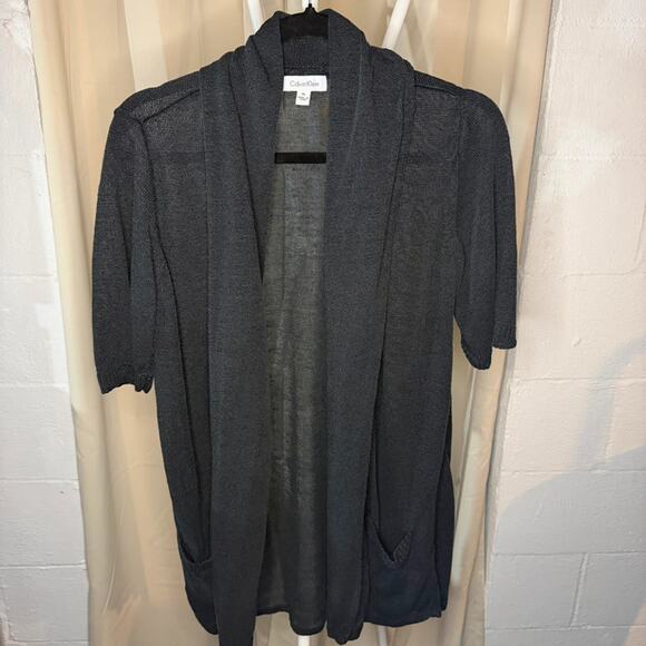 Calvin Klein Short Sleeve XL Open Cardigan Professional - Picture 1 of 2